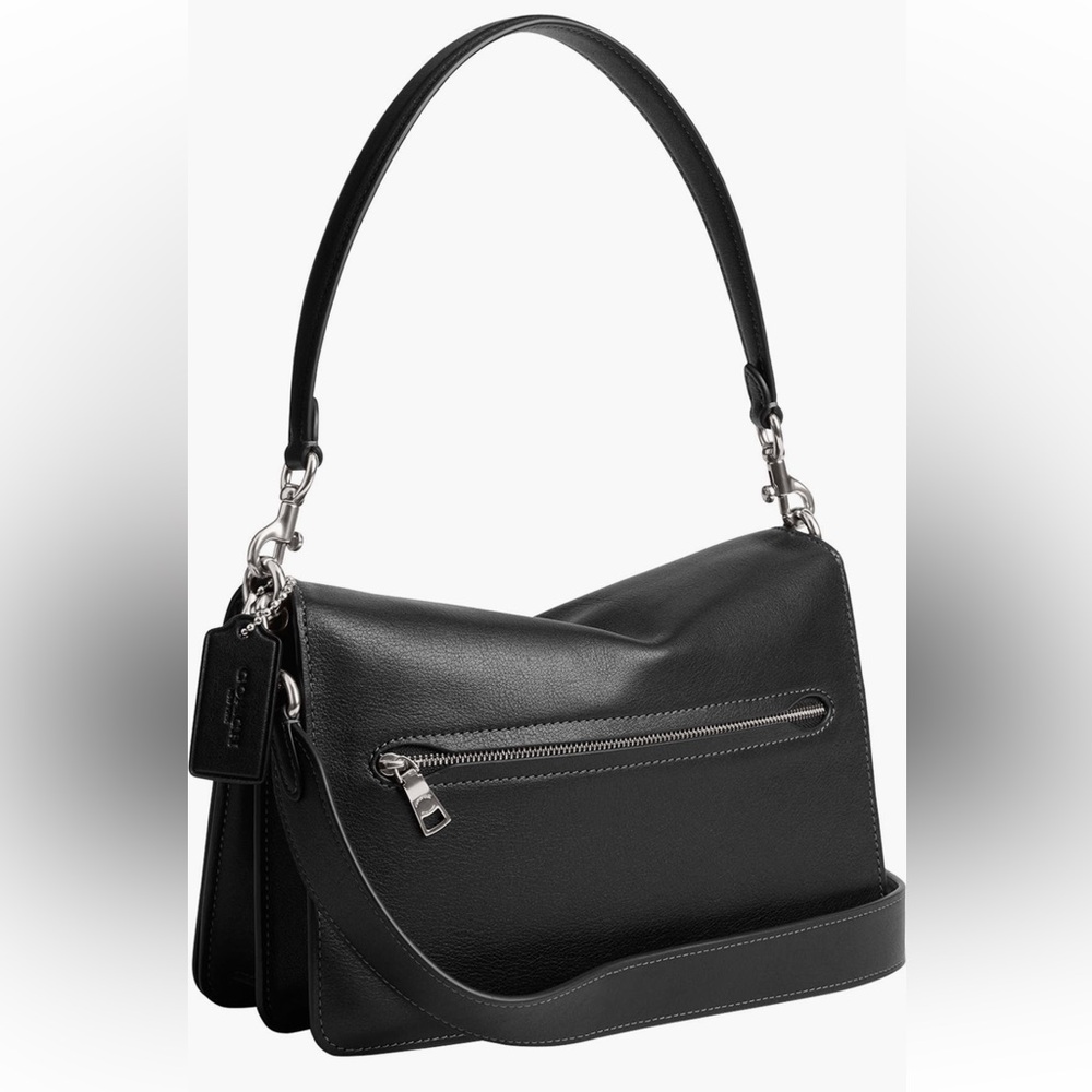 Coach Chain Tabby Silver/black Leather Small Shoulder Bag brand new - Picture 7 of 15
